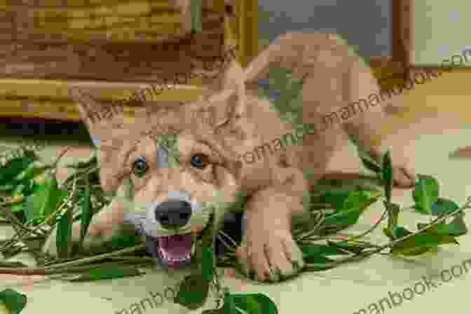 A Photograph Of A Young White Fang, A Curious And Playful Wolf Dog Cub Exploring The Wilderness White Fang: With Original Illustration