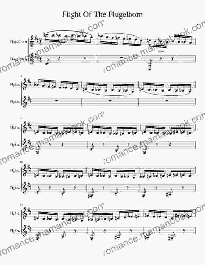 A Photograph Of The Sheet Music Of Duet For Flute And Flugelhorn Op. 13 By Eugène Bozza Duet For Flute And Flugelhorn Op 13