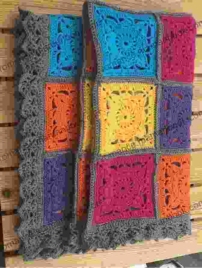 Granny Square Afghan Blanket Crochet Pattern CP338 Crochet Granny Square Afghan Blanket USA Terminology