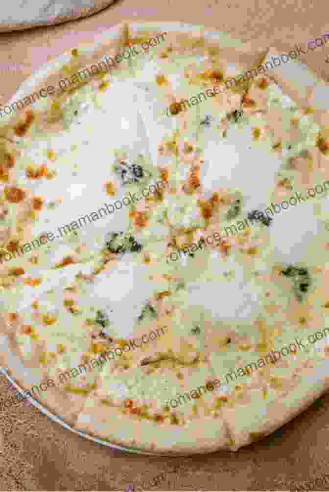 Image Of A Creamy, Smooth White Sauce Being Poured Over A Pizza Crust A Complete Guide To Pizza Cookbook With 150+ Easy Delicious Pizza Recipes For Everyone