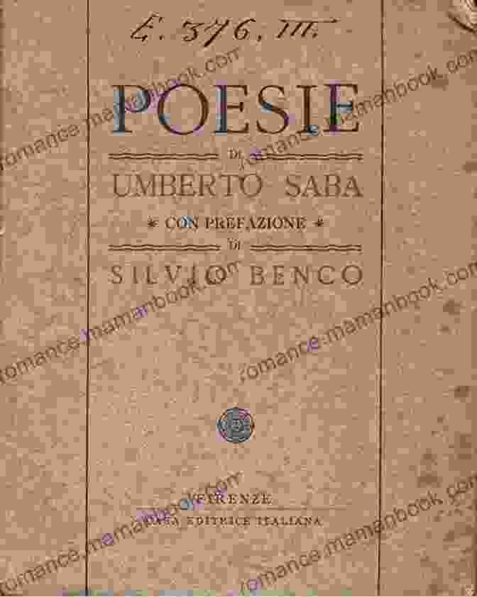 Umberto Saba Modern Italian Poets