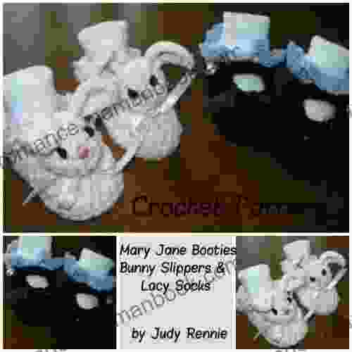 Crochet Pattern Mary Janes Bunny Slippers Lacy Sock Trim